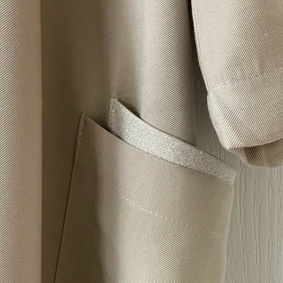 AMS Pure Beige "Duster" Coat  - Made in Barcelona, Spain - Picture 5 of 13